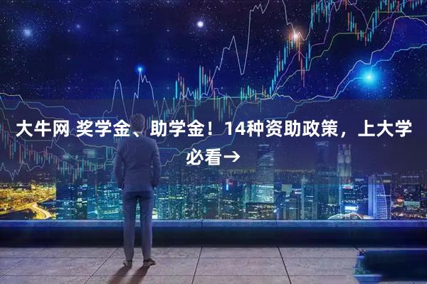 大牛网 奖学金、助学金！14种资助政策，上大学必看→